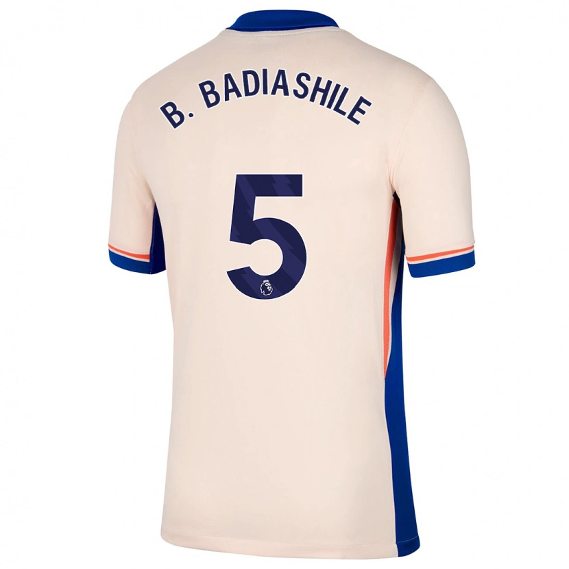 Danxen Mann Benoît Badiashile #5 Lys Beige Bortetrøye Drakt Trøye 2024/25 Skjorter T-Skjorte