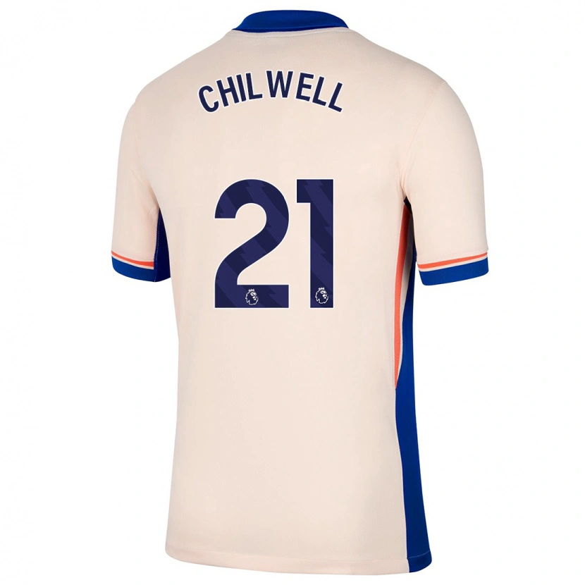 Danxen Mann Ben Chilwell #21 Lys Beige Bortetrøye Drakt Trøye 2024/25 Skjorter T-Skjorte
