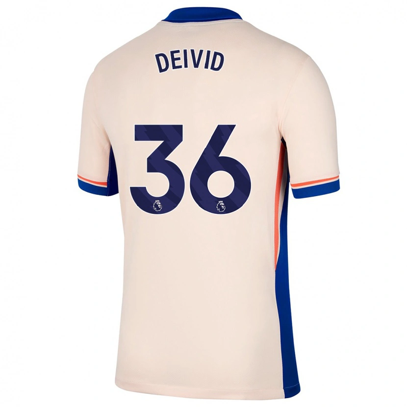 Danxen Mann Deivid Washington #36 Lys Beige Bortetrøye Drakt Trøye 2024/25 Skjorter T-Skjorte