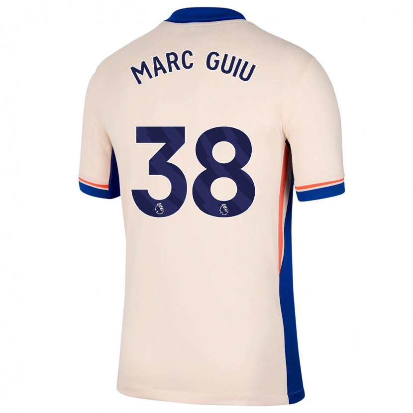 Danxen Mann Marc Guiu #38 Lys Beige Bortetrøye Drakt Trøye 2024/25 Skjorter T-Skjorte