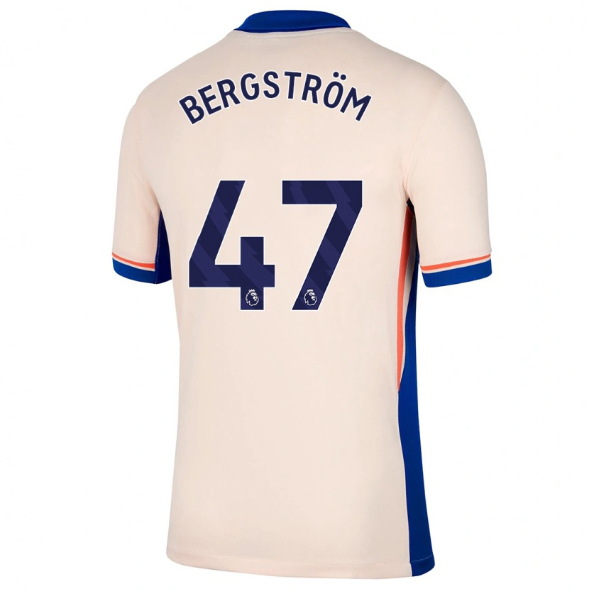 Danxen Mann Lucas Bergström #47 Lys Beige Bortetrøye Drakt Trøye 2024/25 Skjorter T-Skjorte
