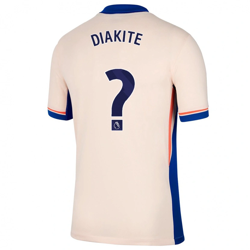 Danxen Mann Calvin Diakite #0 Lys Beige Bortetrøye Drakt Trøye 2024/25 Skjorter T-Skjorte