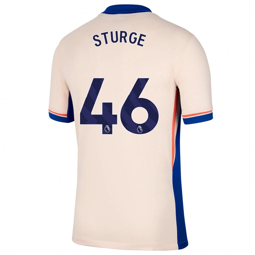 Danxen Mann Zak Sturge #46 Lys Beige Bortetrøye Drakt Trøye 2024/25 Skjorter T-Skjorte