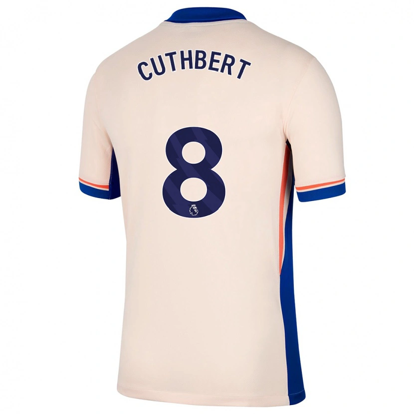 Danxen Mann Erin Cuthbert #8 Lys Beige Bortetrøye Drakt Trøye 2024/25 Skjorter T-Skjorte