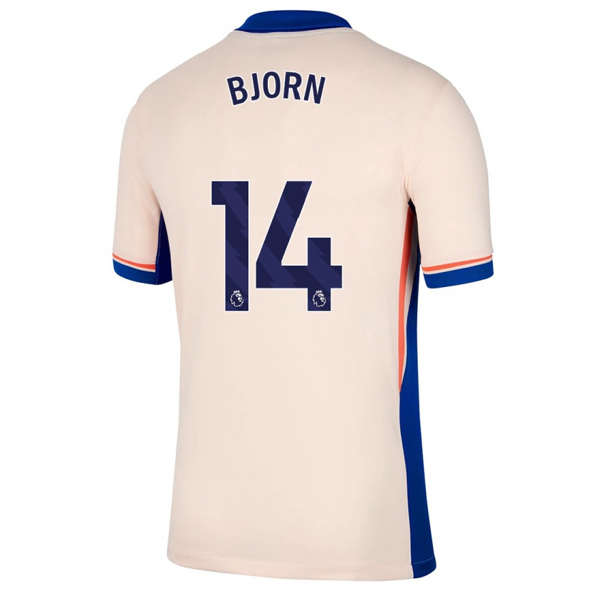 Danxen Mann Nathalie Björn #14 Lys Beige Bortetrøye Drakt Trøye 2024/25 Skjorter T-Skjorte