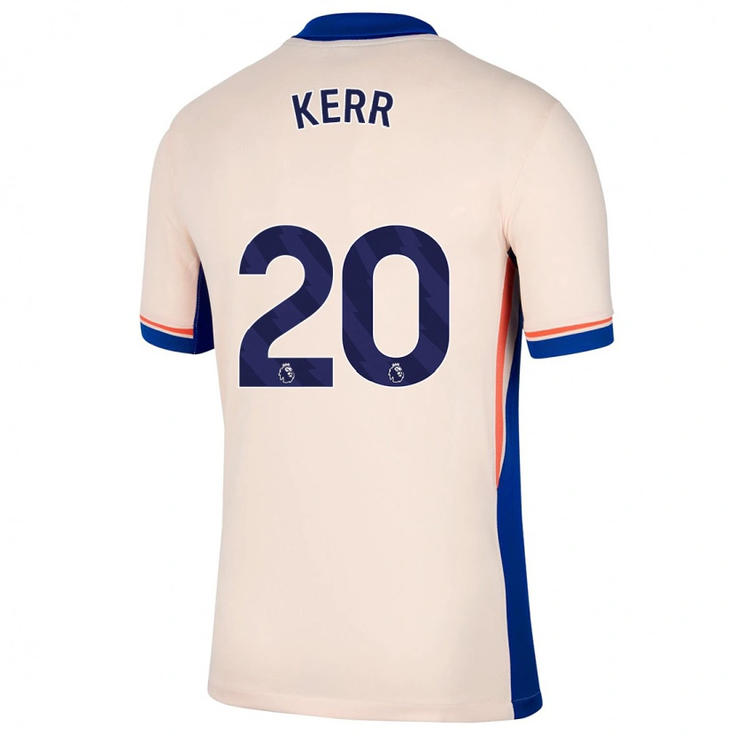 Danxen Mann Sam Kerr #20 Lys Beige Bortetrøye Drakt Trøye 2024/25 Skjorter T-Skjorte