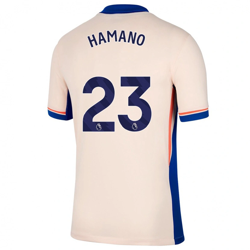 Danxen Mann Maika Hamano #23 Lys Beige Bortetrøye Drakt Trøye 2024/25 Skjorter T-Skjorte