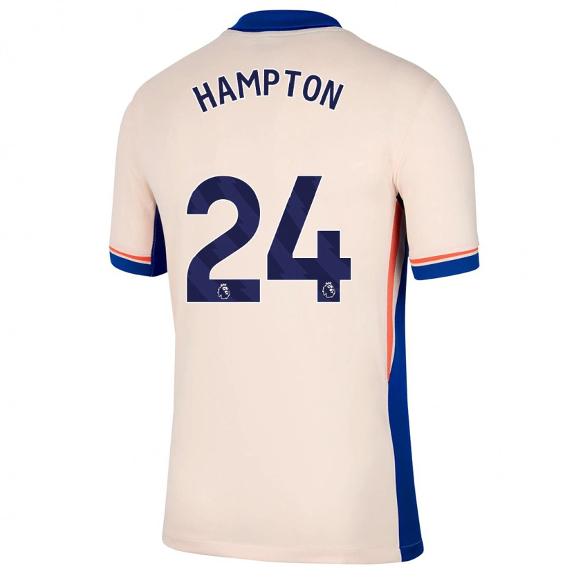 Danxen Mann Hannah Hampton #24 Lys Beige Bortetrøye Drakt Trøye 2024/25 Skjorter T-Skjorte