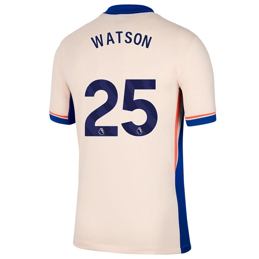 Danxen Mann Lucy Watson #25 Lys Beige Bortetrøye Drakt Trøye 2024/25 Skjorter T-Skjorte