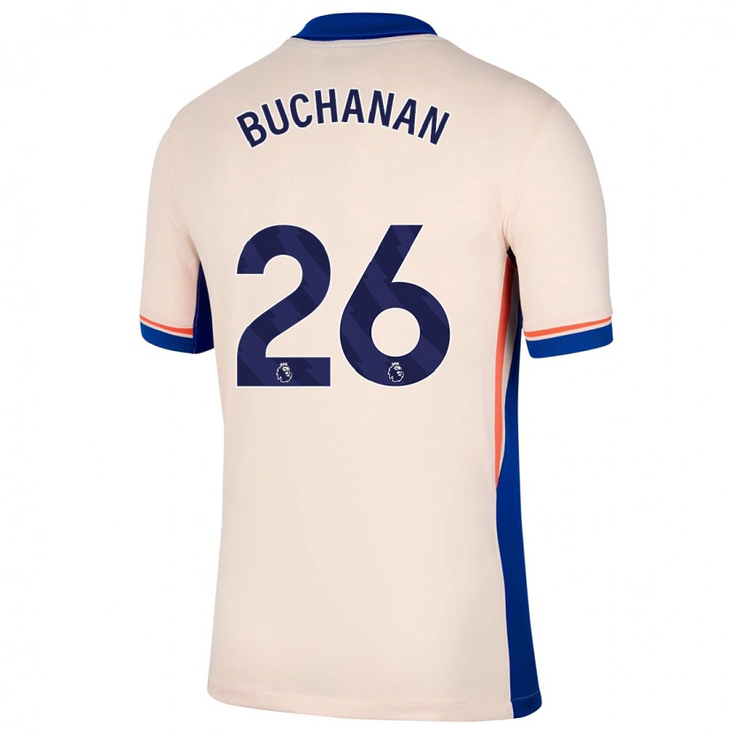 Danxen Mann Kadeisha Buchanan #26 Lys Beige Bortetrøye Drakt Trøye 2024/25 Skjorter T-Skjorte