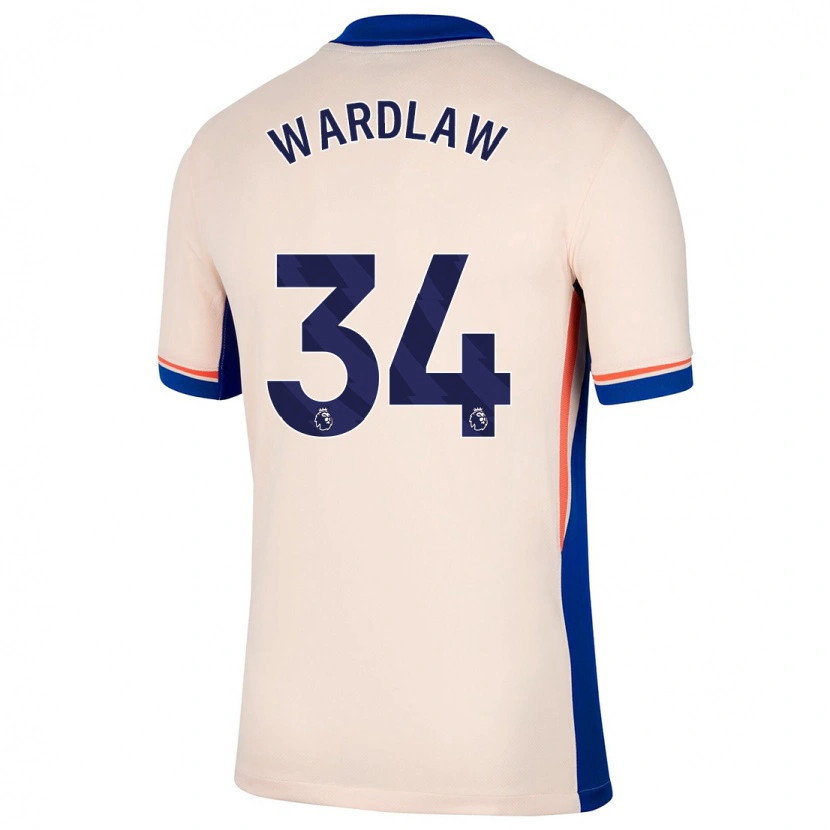Danxen Mann Charlotte Wardlaw #34 Lys Beige Bortetrøye Drakt Trøye 2024/25 Skjorter T-Skjorte