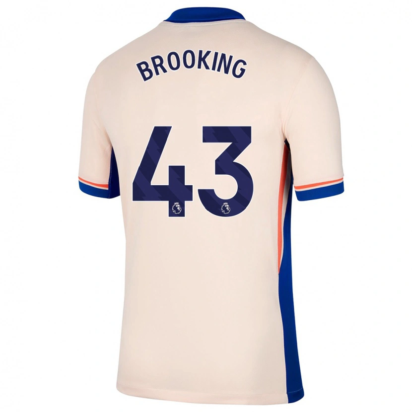 Danxen Mann Josh Brooking #43 Lys Beige Bortetrøye Drakt Trøye 2024/25 Skjorter T-Skjorte