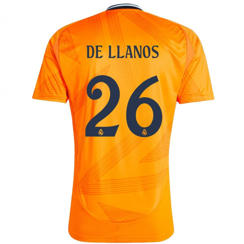 Danxen Mann Hugo De Llanos #26 Oransje Bortetrøye Drakt Trøye 2024/25 Skjorter T-Skjorte