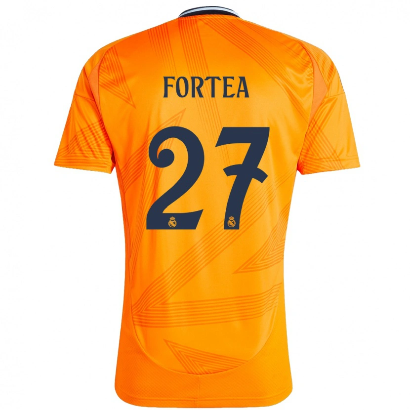 Danxen Mann Jesús Fortea #27 Oransje Bortetrøye Drakt Trøye 2024/25 Skjorter T-Skjorte