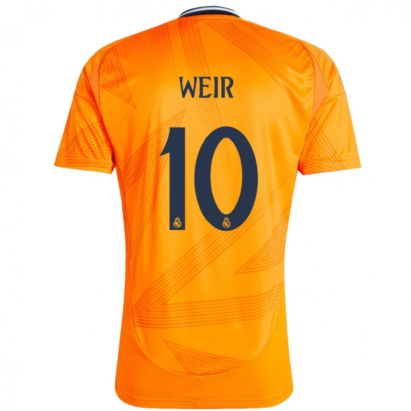 Danxen Mann Caroline Weir #10 Oransje Bortetrøye Drakt Trøye 2024/25 Skjorter T-Skjorte