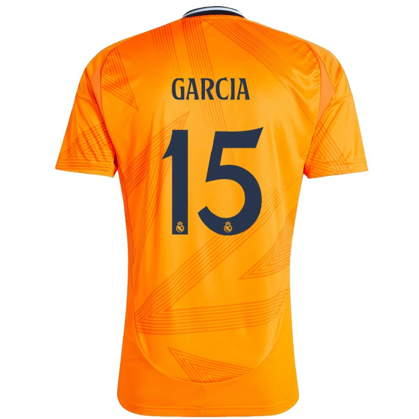 Danxen Mann Sheila García #15 Oransje Bortetrøye Drakt Trøye 2024/25 Skjorter T-Skjorte