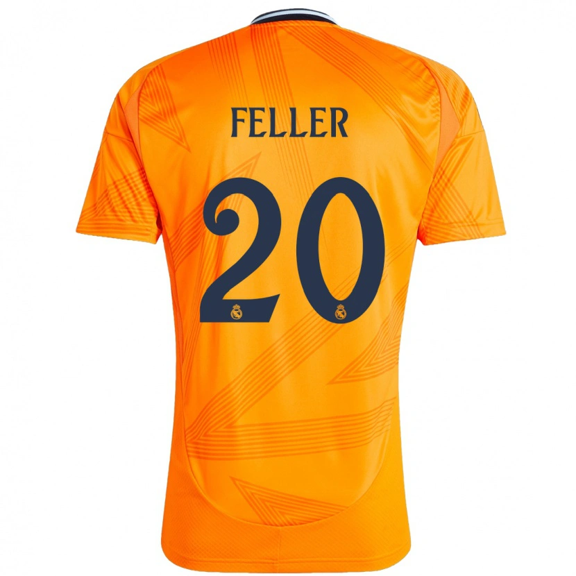 Danxen Mann Naomie Feller #20 Oransje Bortetrøye Drakt Trøye 2024/25 Skjorter T-Skjorte