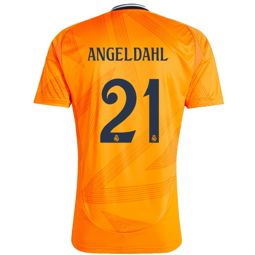 Danxen Mann Filippa Angeldahl #21 Oransje Bortetrøye Drakt Trøye 2024/25 Skjorter T-Skjorte