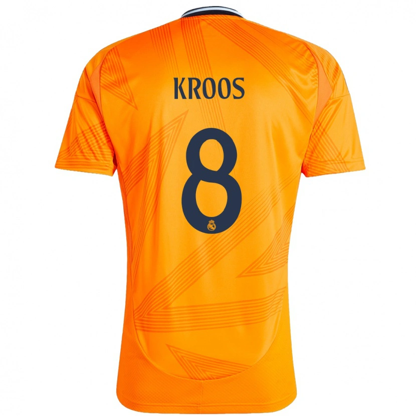 Danxen Mann Toni Kroos #8 Oransje Bortetrøye Drakt Trøye 2024/25 Skjorter T-Skjorte
