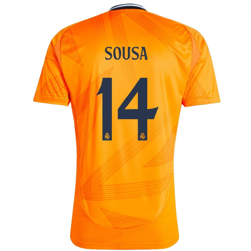 Danxen Mann Kathellen Sousa #14 Oransje Bortetrøye Drakt Trøye 2024/25 Skjorter T-Skjorte
