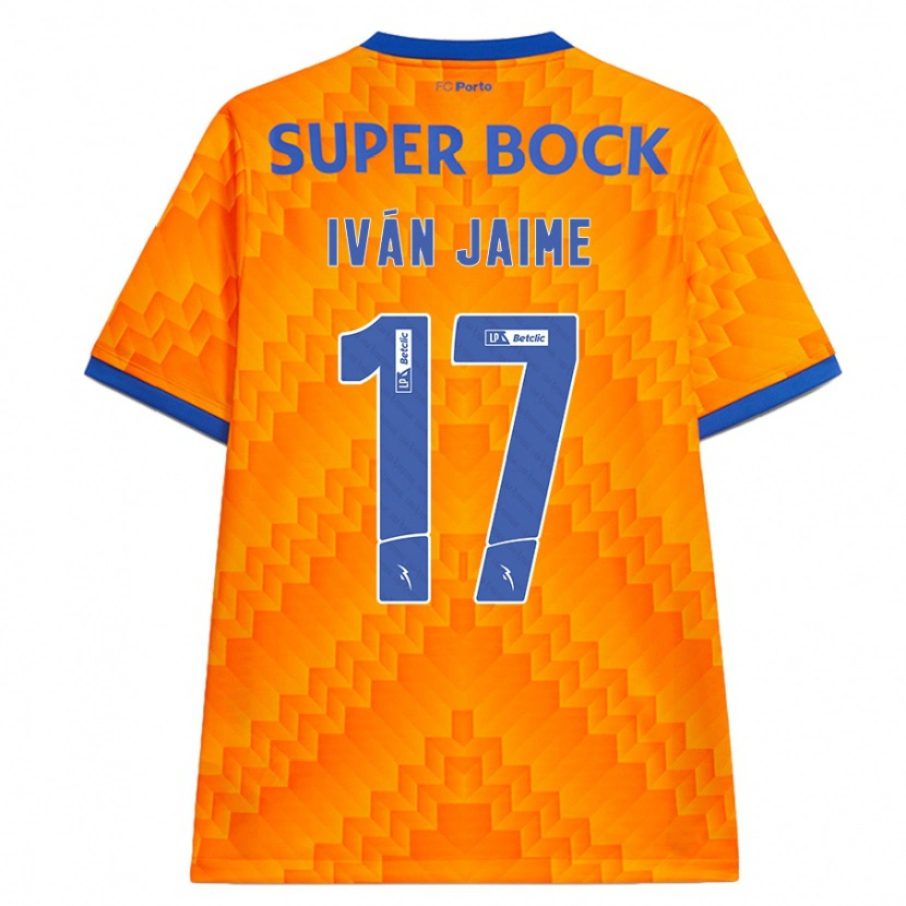 Danxen Mann Iván Jaime #17 Oransje Bortetrøye Drakt Trøye 2024/25 Skjorter T-Skjorte