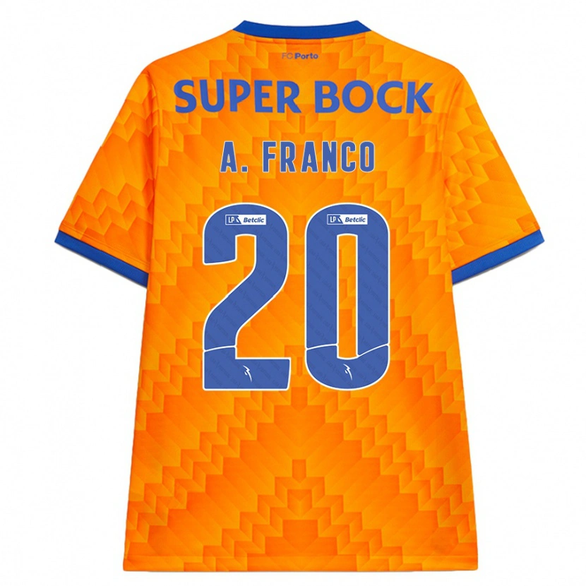 Danxen Mann André Franco #20 Oransje Bortetrøye Drakt Trøye 2024/25 Skjorter T-Skjorte