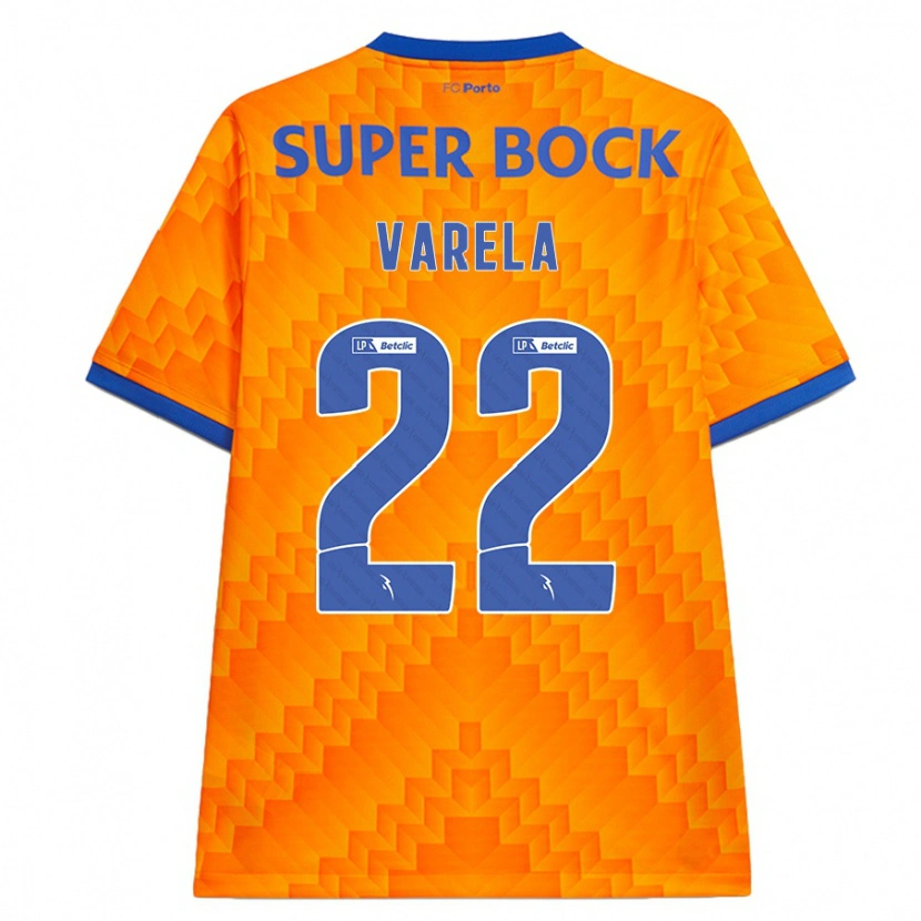 Danxen Mann Alan Varela #22 Oransje Bortetrøye Drakt Trøye 2024/25 Skjorter T-Skjorte