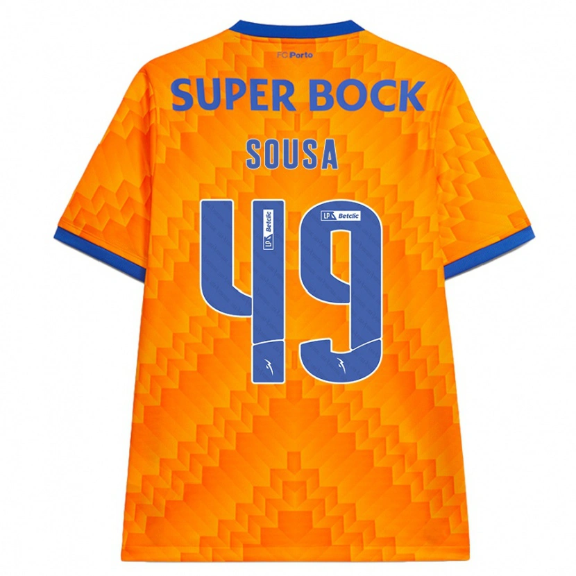 Danxen Mann Gonçalo Sousa #49 Oransje Bortetrøye Drakt Trøye 2024/25 Skjorter T-Skjorte