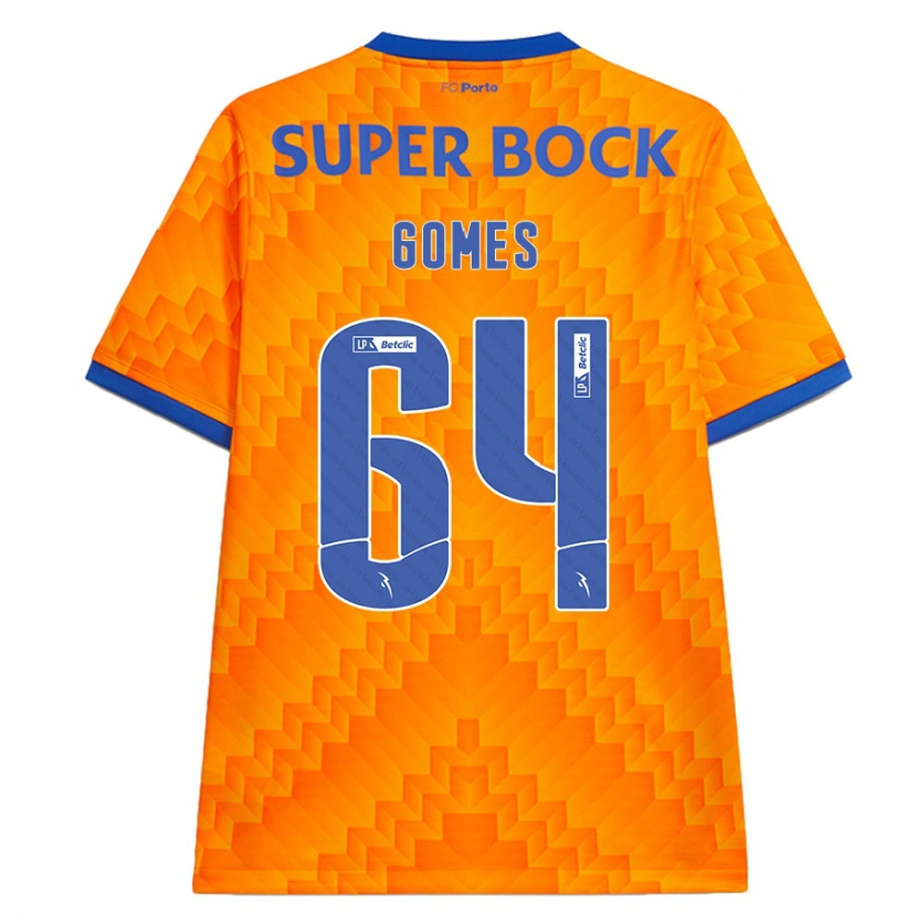 Danxen Mann Luís Gomes #64 Oransje Bortetrøye Drakt Trøye 2024/25 Skjorter T-Skjorte