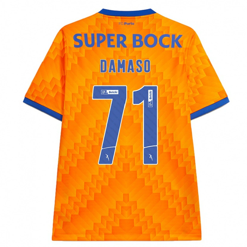 Danxen Mann Nico Damaso #71 Oransje Bortetrøye Drakt Trøye 2024/25 Skjorter T-Skjorte