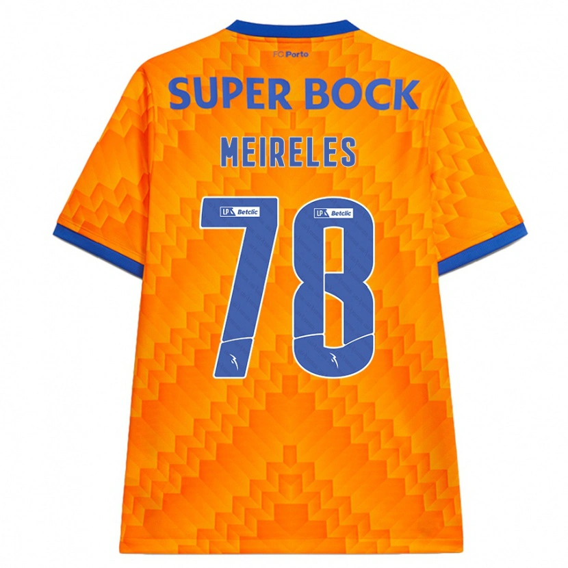 Danxen Mann Jorge Meireles #78 Oransje Bortetrøye Drakt Trøye 2024/25 Skjorter T-Skjorte