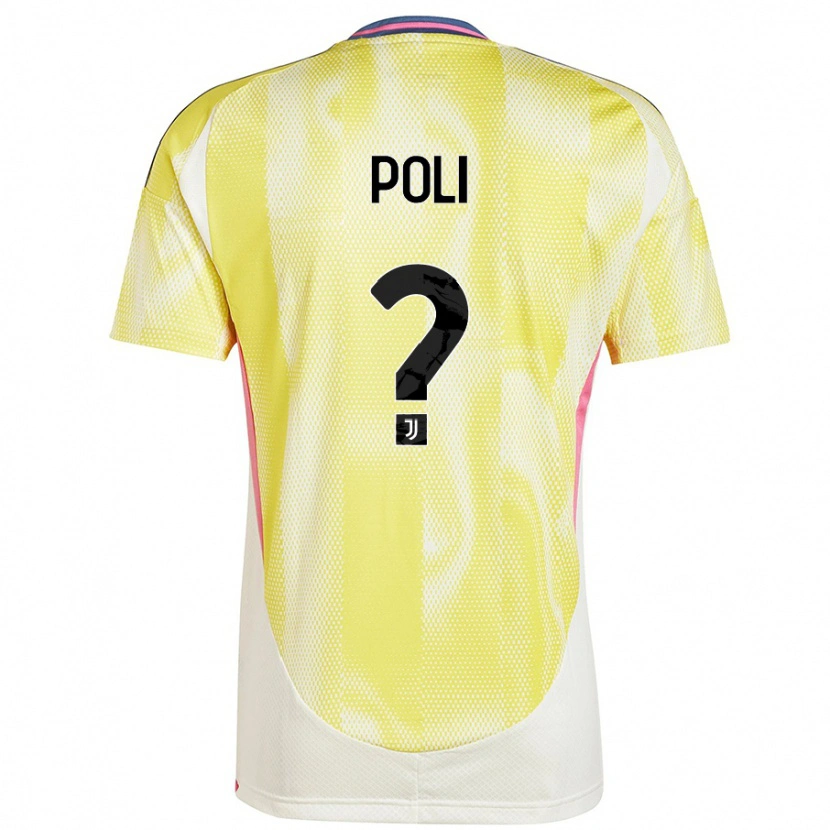 Danxen Mann Fabrizio Poli #0 Solgul Bortetrøye Drakt Trøye 2024/25 Skjorter T-Skjorte