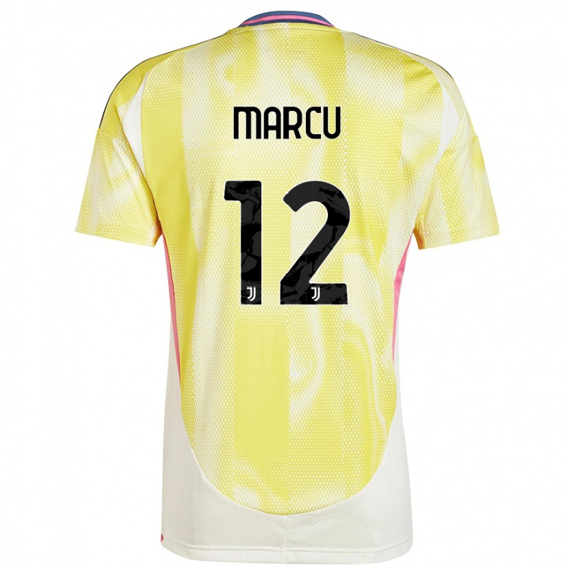 Danxen Mann Alessio Marcu #12 Solgul Bortetrøye Drakt Trøye 2024/25 Skjorter T-Skjorte