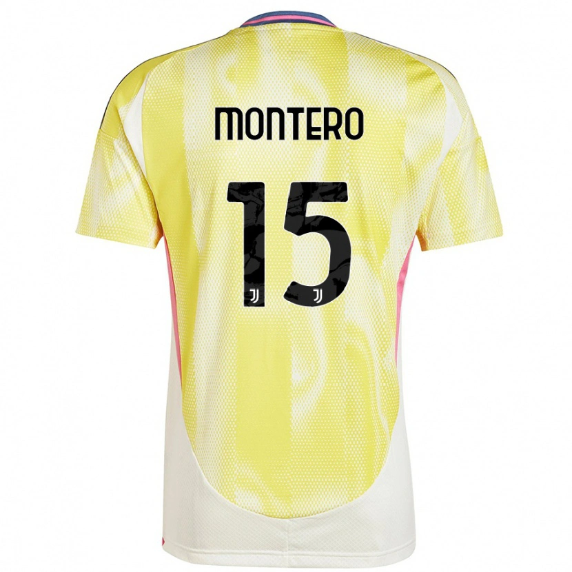 Danxen Mann Alfonso Montero #15 Solgul Bortetrøye Drakt Trøye 2024/25 Skjorter T-Skjorte