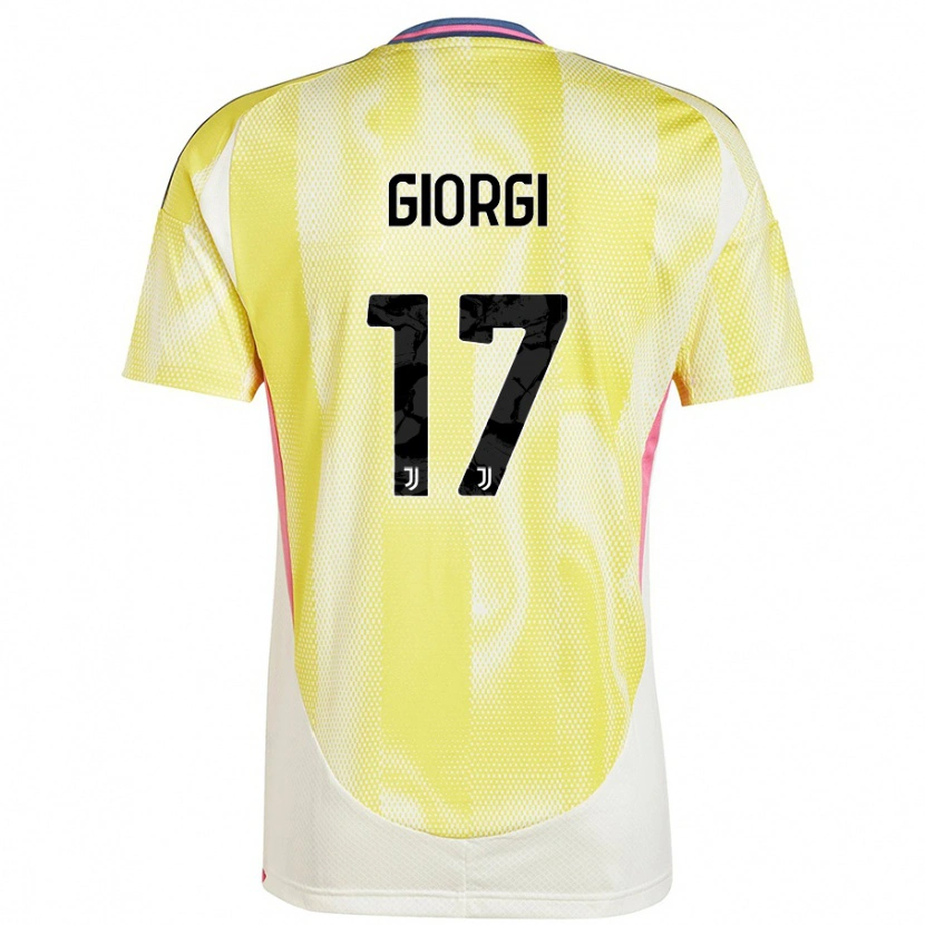 Danxen Mann Lorenzo Giorgi #17 Solgul Bortetrøye Drakt Trøye 2024/25 Skjorter T-Skjorte