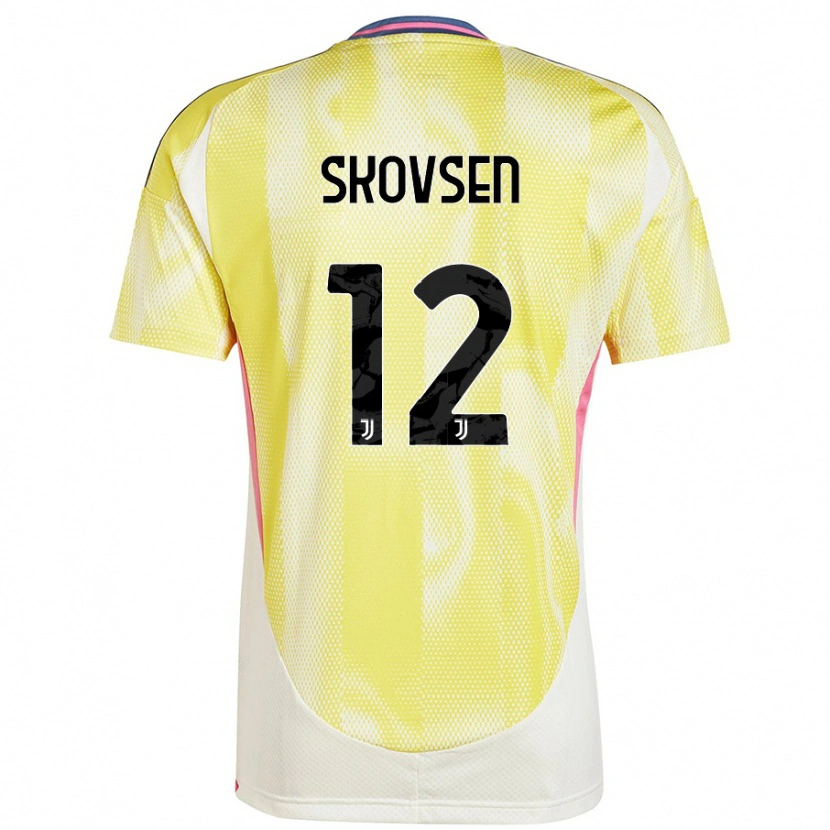 Danxen Mann Matilde Lundorf Skovsen #12 Solgul Bortetrøye Drakt Trøye 2024/25 Skjorter T-Skjorte