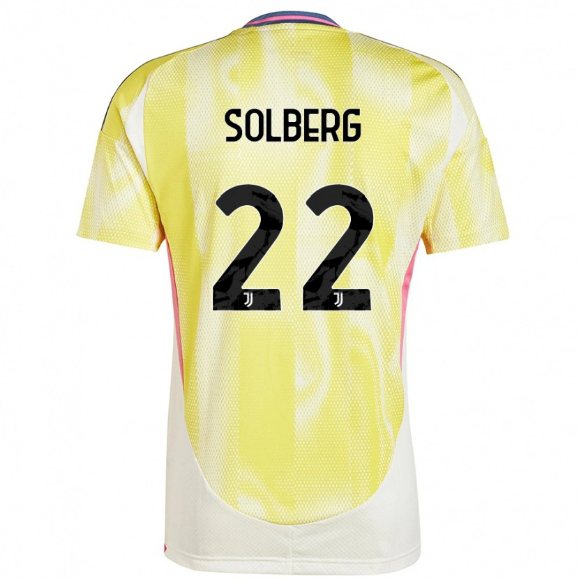 Danxen Mann Elias Solberg #22 Solgul Bortetrøye Drakt Trøye 2024/25 Skjorter T-Skjorte