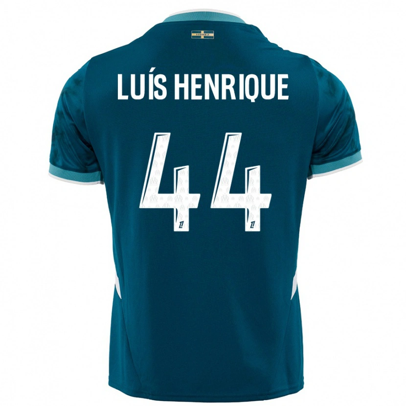 Danxen Mann Luis Henrique #44 Turkis Blå Bortetrøye Drakt Trøye 2024/25 Skjorter T-Skjorte