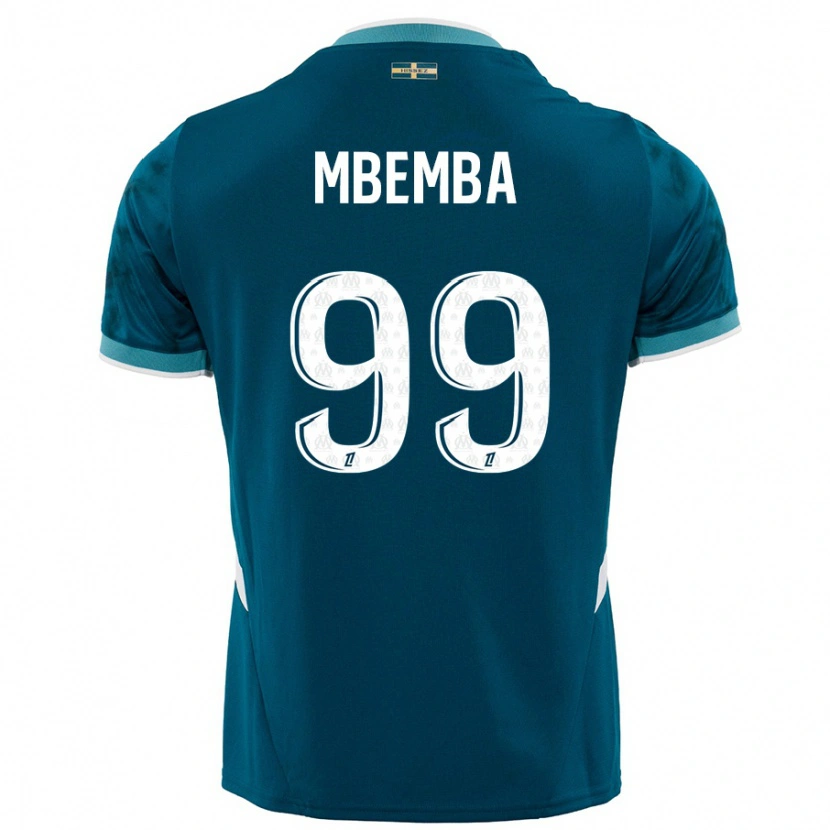 Danxen Mann Chancel Mbemba #99 Turkis Blå Bortetrøye Drakt Trøye 2024/25 Skjorter T-Skjorte