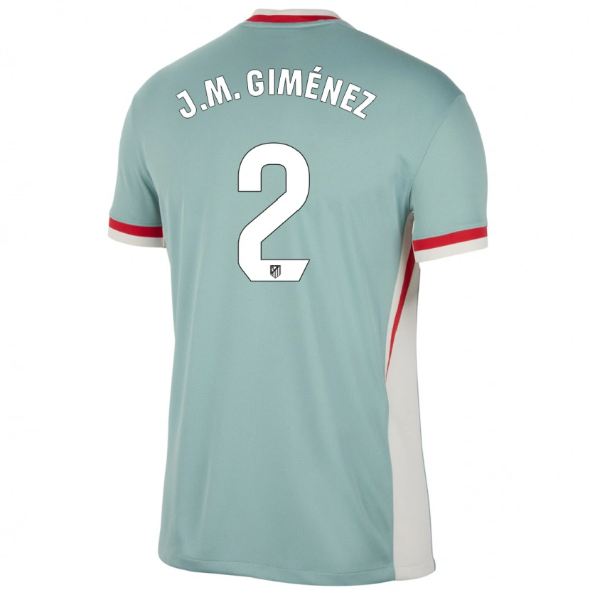 Danxen Mann José María Giménez #2 Lys Beige Blå Bortetrøye Drakt Trøye 2024/25 Skjorter T-Skjorte
