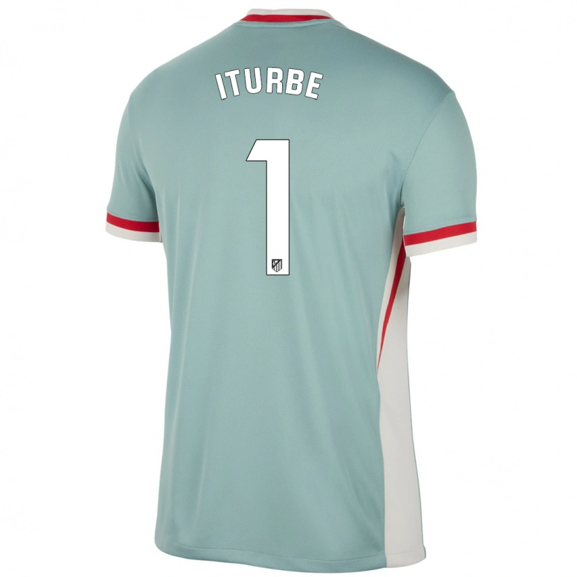 Danxen Mann Alejandro Iturbe #1 Lys Beige Blå Bortetrøye Drakt Trøye 2024/25 Skjorter T-Skjorte
