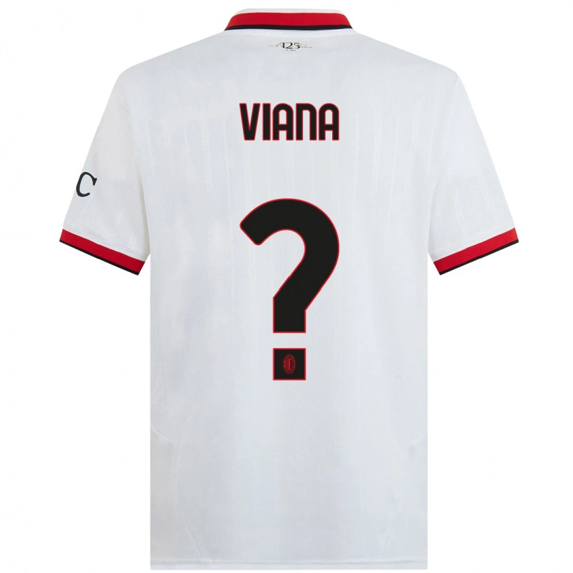Danxen Mann Viana Seedorf #0 Hvit Svart Rød Bortetrøye Drakt Trøye 2024/25 Skjorter T-Skjorte