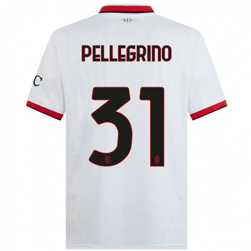 Danxen Mann Marco Pellegrino #31 Hvit Svart Rød Bortetrøye Drakt Trøye 2024/25 Skjorter T-Skjorte