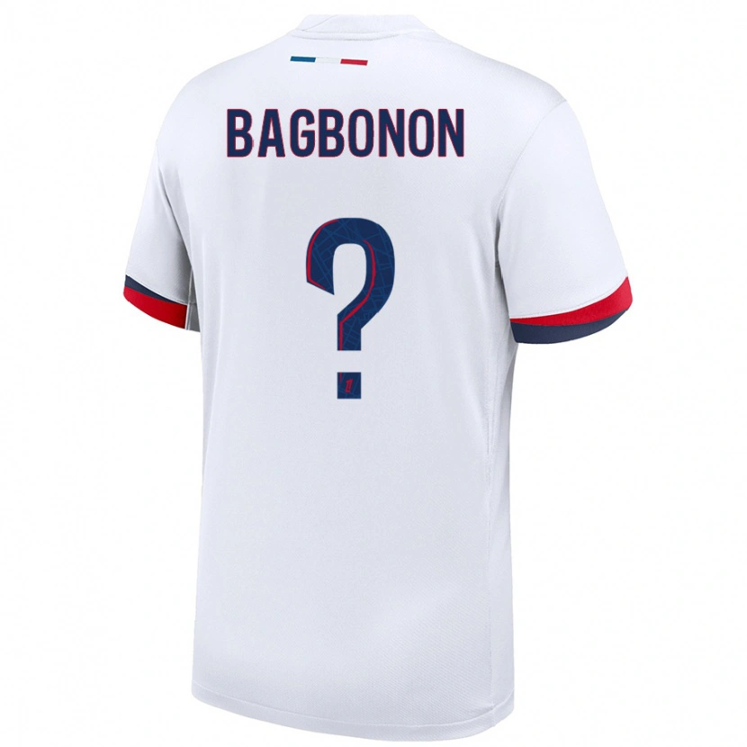 Danxen Mann Ethan Bagbonon #0 Hvit Blå Rød Bortetrøye Drakt Trøye 2024/25 Skjorter T-Skjorte