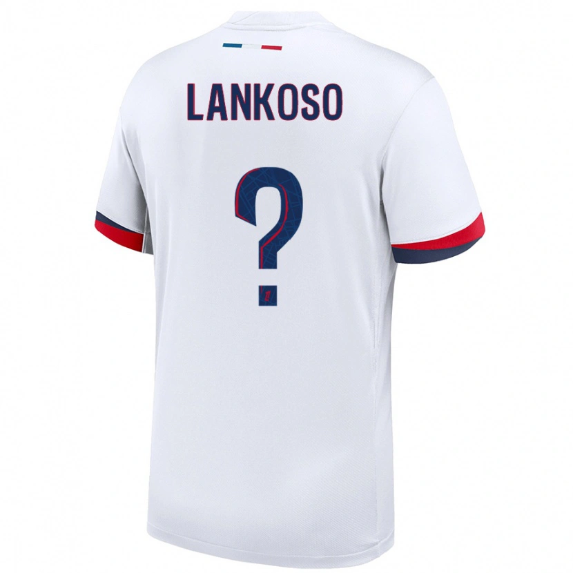 Danxen Mann Lenny Lankoso #0 Hvit Blå Rød Bortetrøye Drakt Trøye 2024/25 Skjorter T-Skjorte