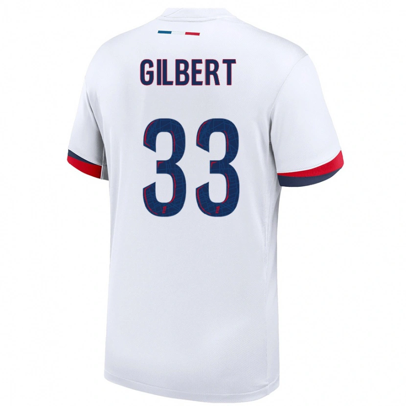 Danxen Mann Tara Elimbi Gilbert #33 Hvit Blå Rød Bortetrøye Drakt Trøye 2024/25 Skjorter T-Skjorte