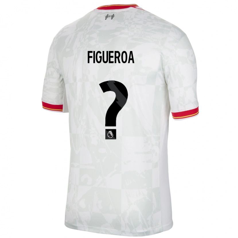 Danxen Mann Keyrol Figueroa #0 Hvit Rød Svart Tredje Sett Drakt Trøye 2024/25 Skjorter T-Skjorte