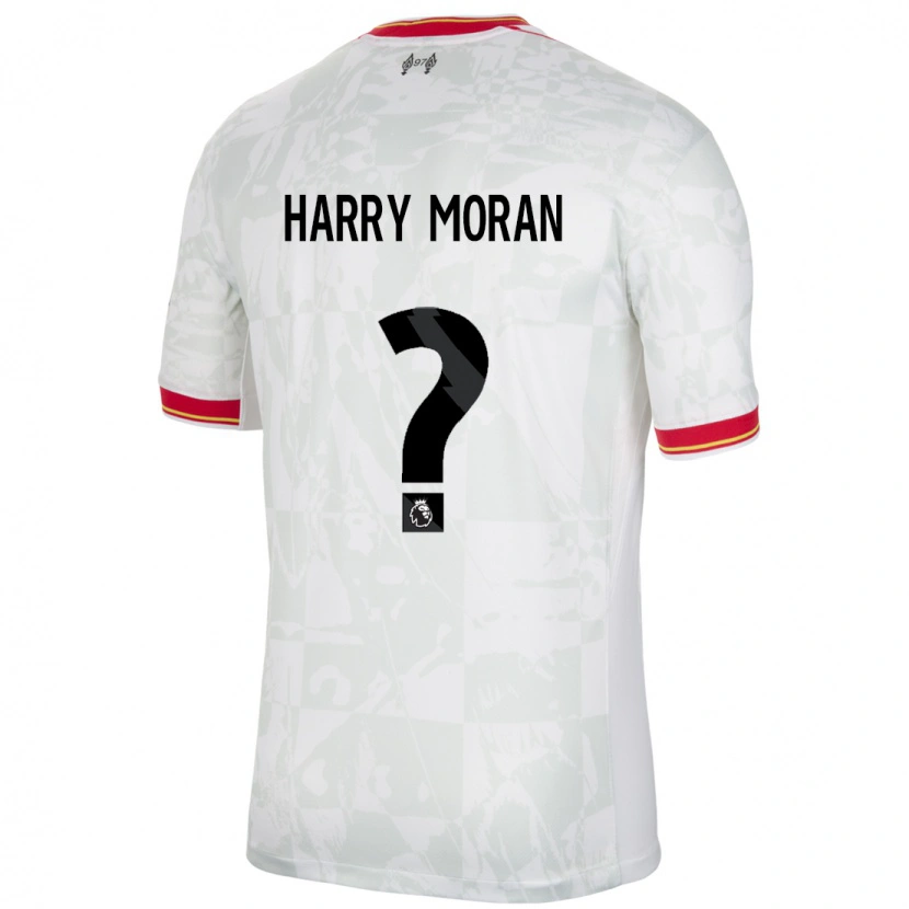 Danxen Mann Harry Moran #0 Hvit Rød Svart Tredje Sett Drakt Trøye 2024/25 Skjorter T-Skjorte