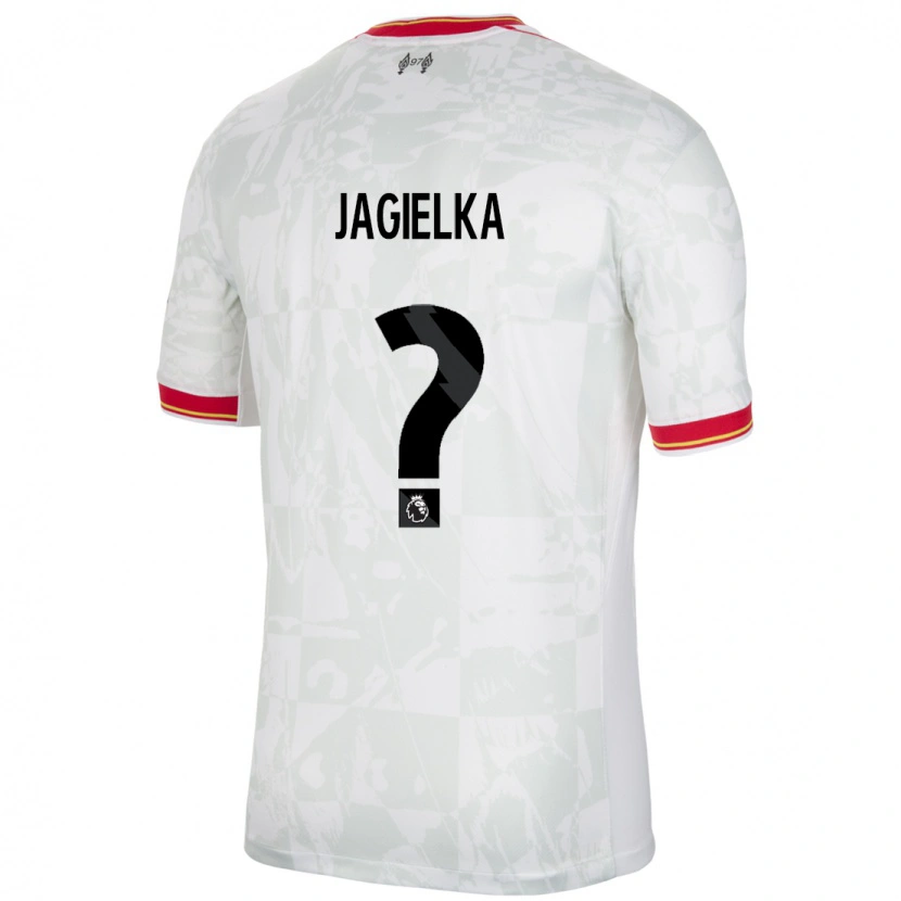Danxen Mann Zac Jagielka #0 Hvit Rød Svart Tredje Sett Drakt Trøye 2024/25 Skjorter T-Skjorte