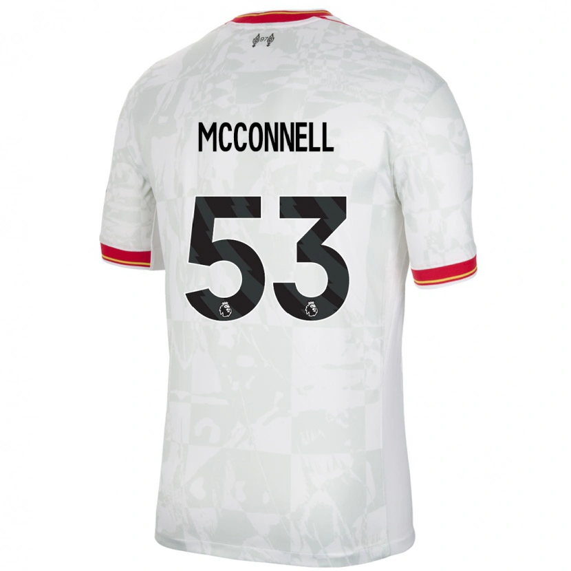 Danxen Mann James Mcconnell #53 Hvit Rød Svart Tredje Sett Drakt Trøye 2024/25 Skjorter T-Skjorte